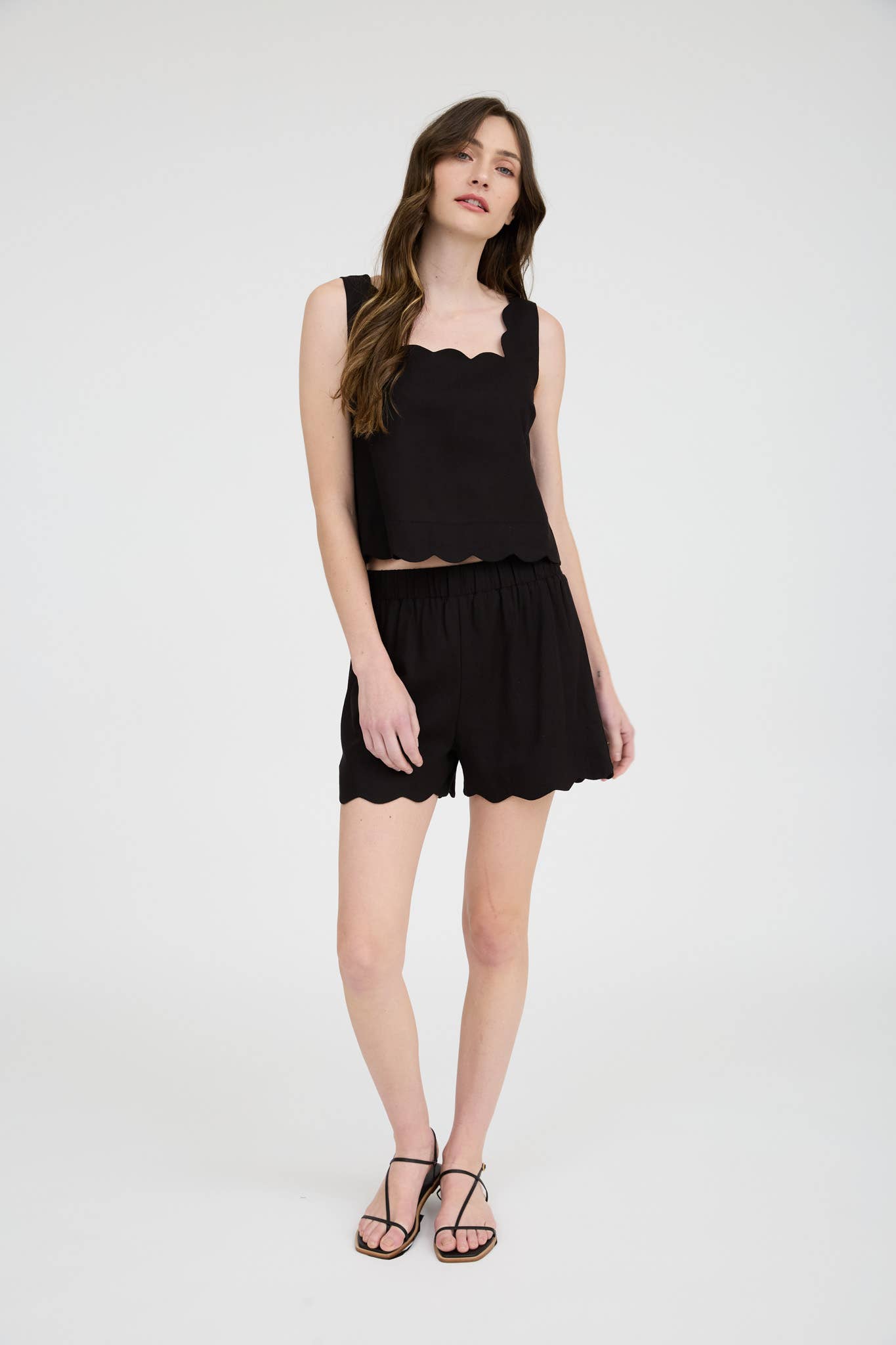 SALE: The “Chic & Scalloped” Set- Black