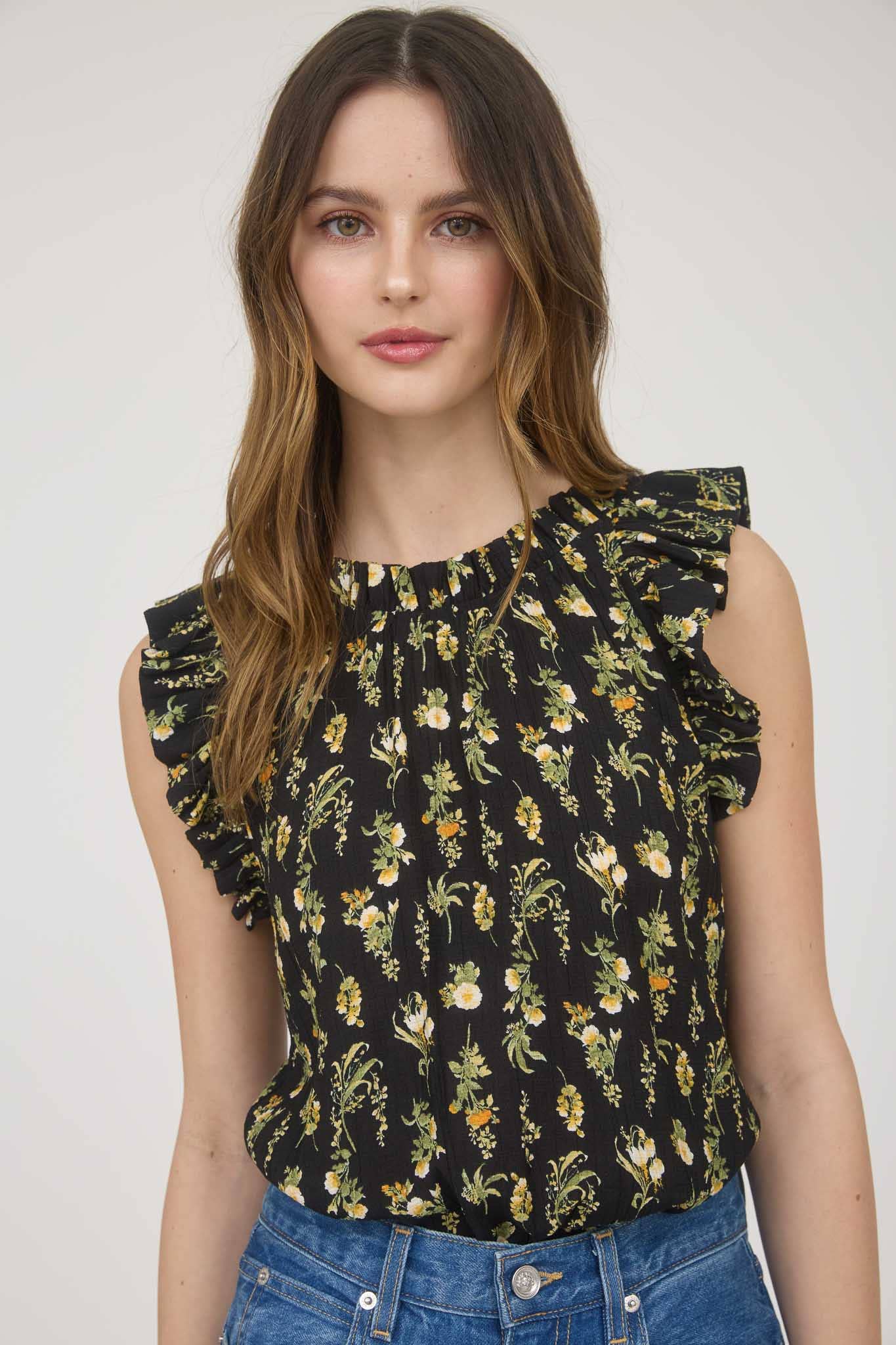 The “Wildflower Whimsy” Ruffle Top
