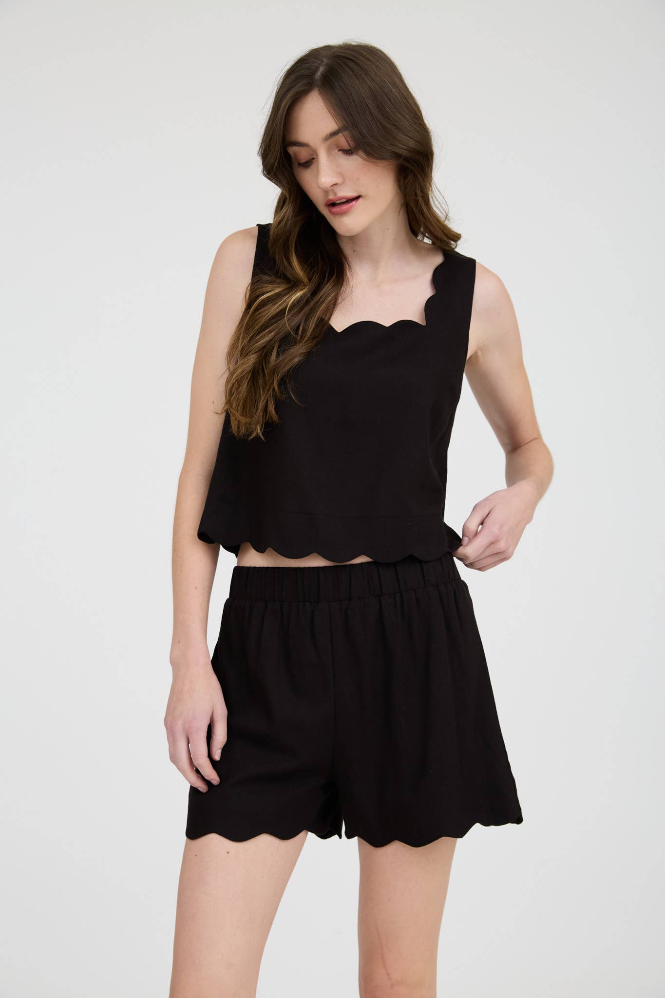 SALE: The “Chic & Scalloped” Set- Black