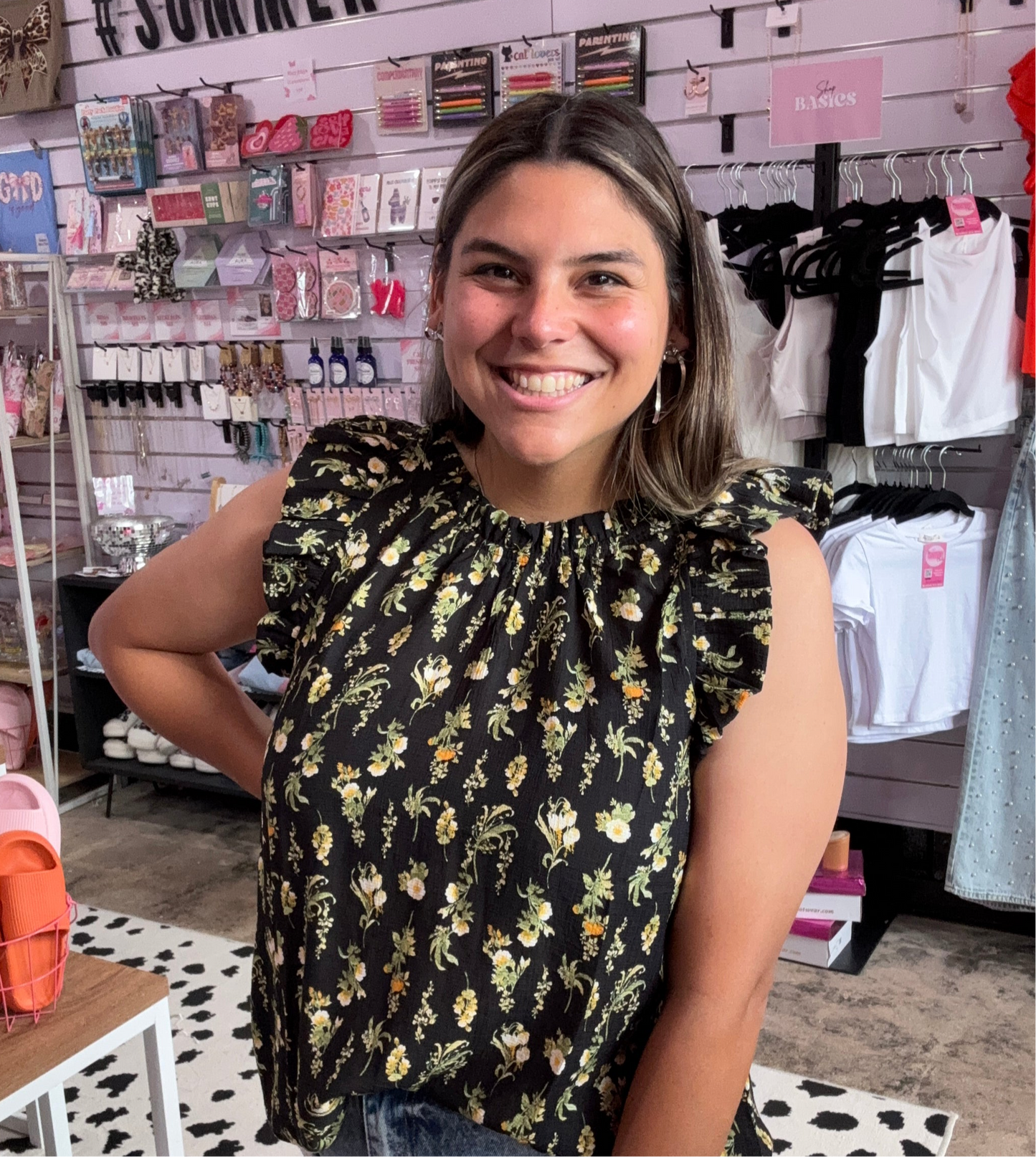The “Wildflower Whimsy” Ruffle Top