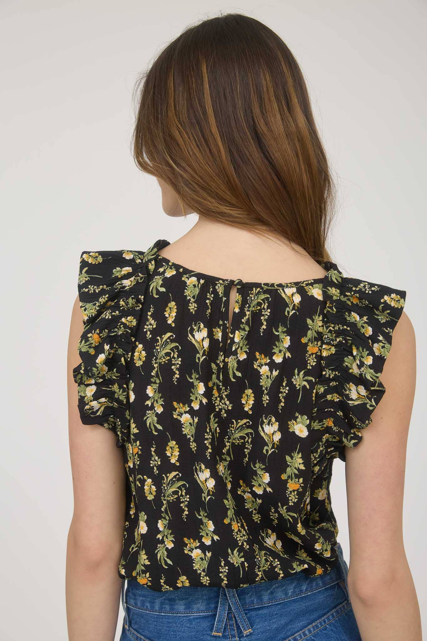 The “Wildflower Whimsy” Ruffle Top