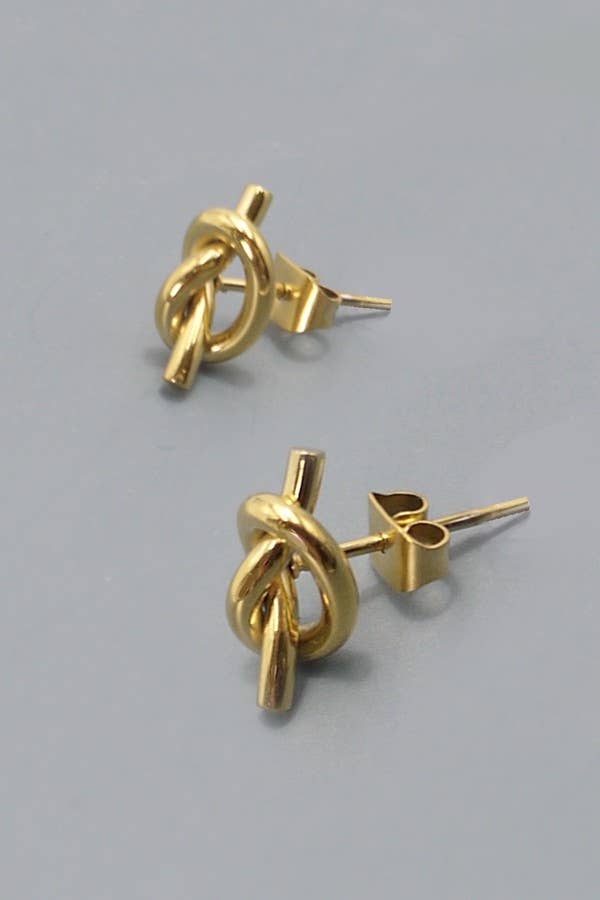 18K STAINLESS STEEL WATERPROOF TARNISH FREE KNOT: GOLD