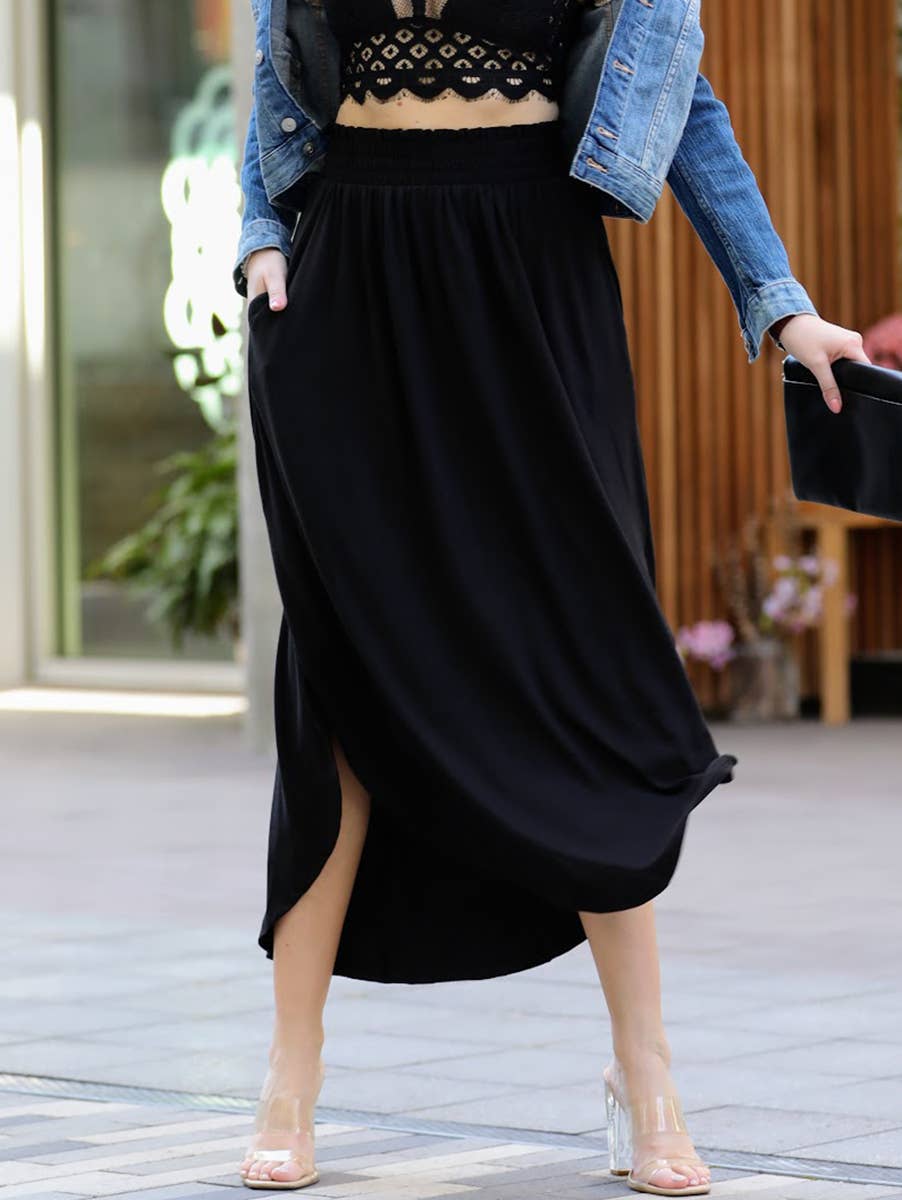 Side Slit Maxi WITH POCKETS