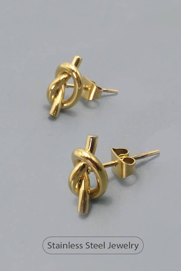 18K STAINLESS STEEL WATERPROOF TARNISH FREE KNOT: GOLD