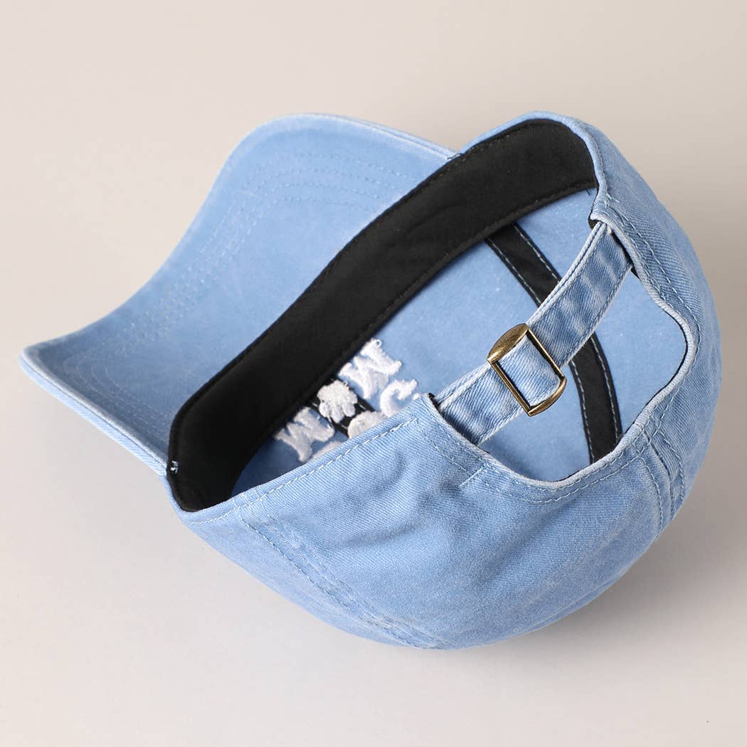 Embroidered In My Dog Mom Era Baseball Cap: Blue / ONE SIZE
