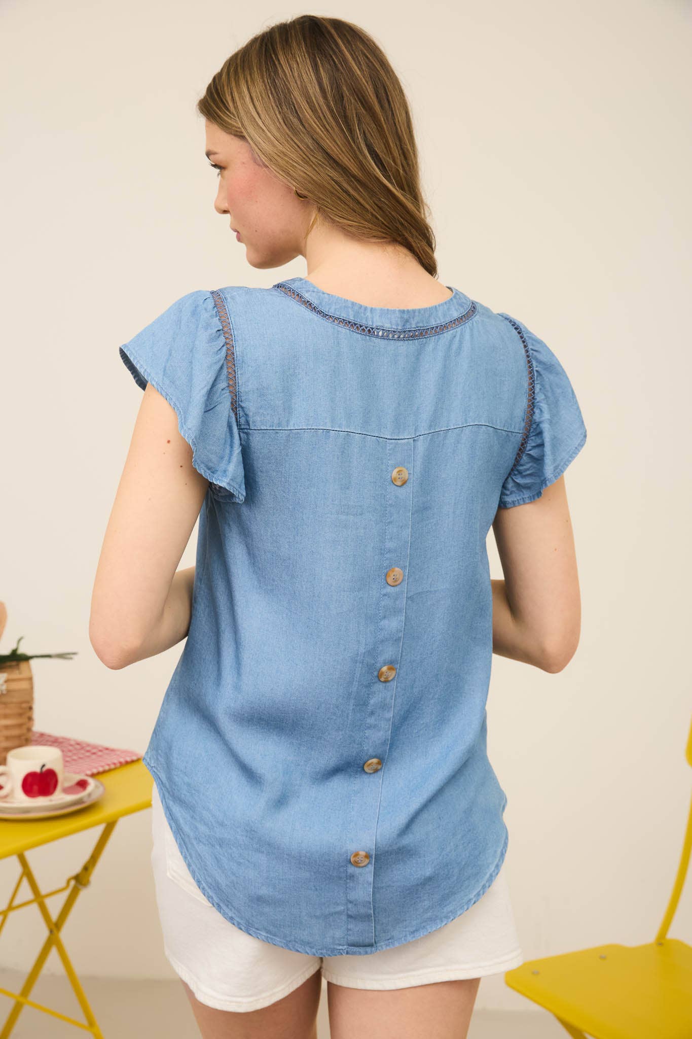 Easy Breezy Chambray Top