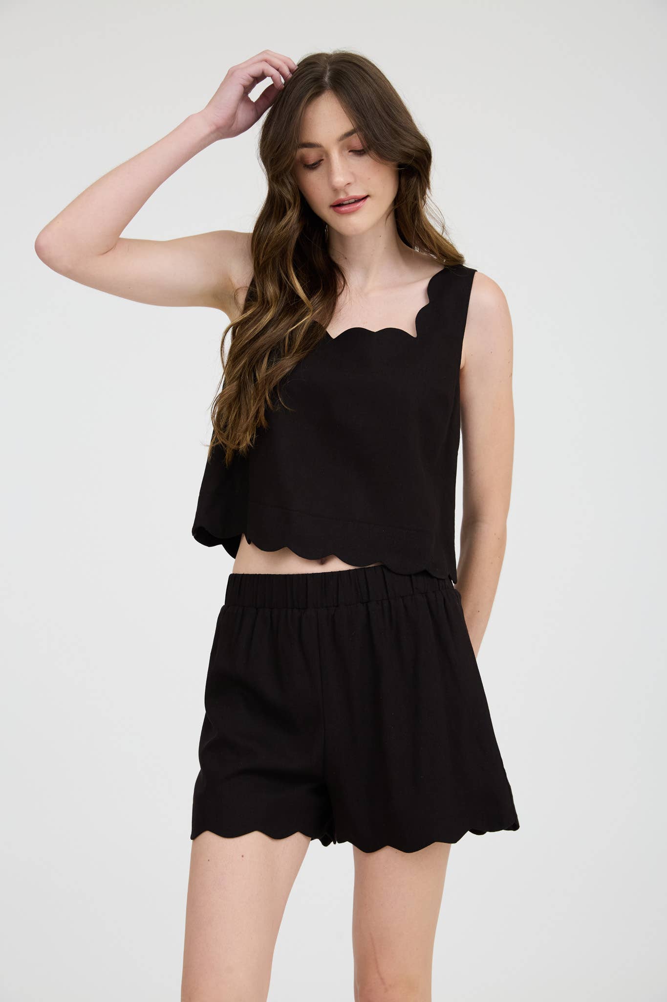 SALE: The “Chic & Scalloped” Set- Black