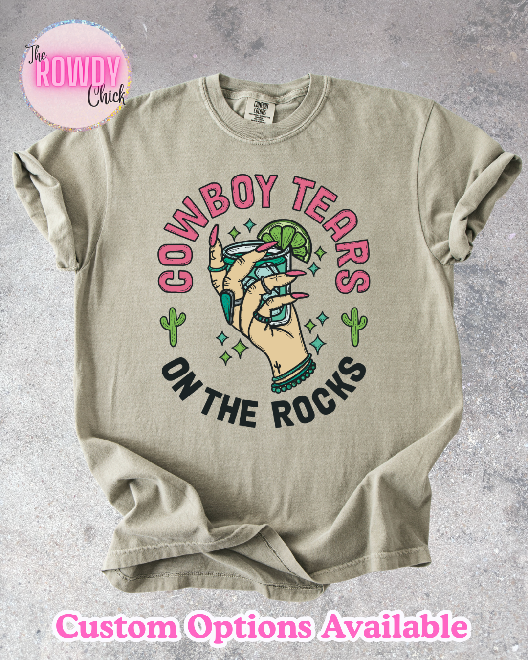 Cowboy tears Rowdy Tee