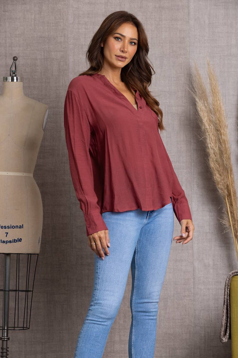 Maroon Blouse