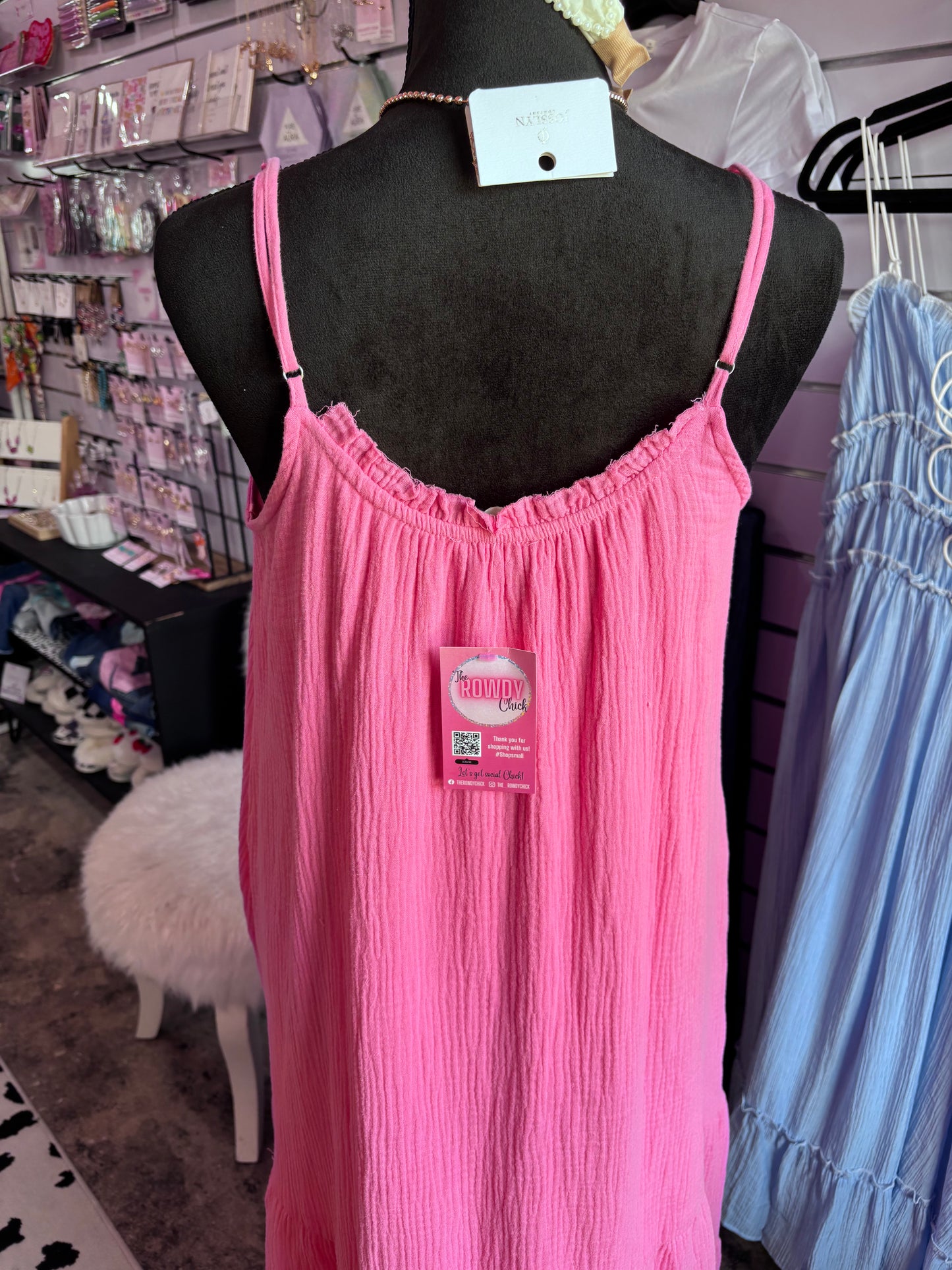 SALE: Vacation Maxi Dress: HOT PINK