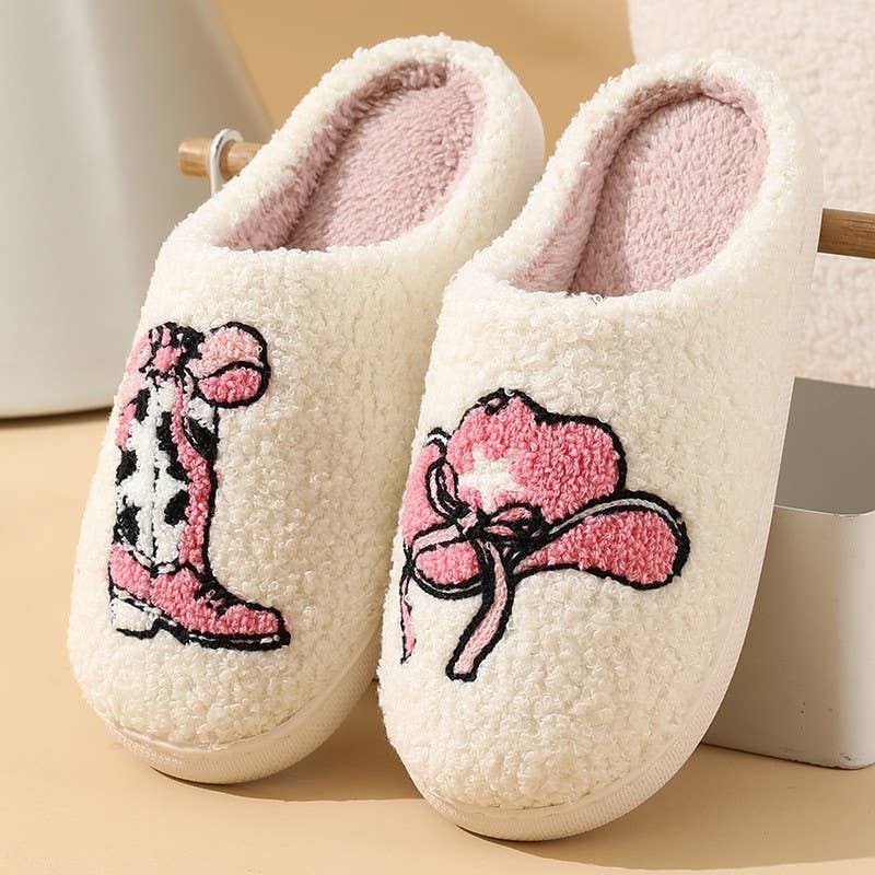 Cowgirl Pink Slippers