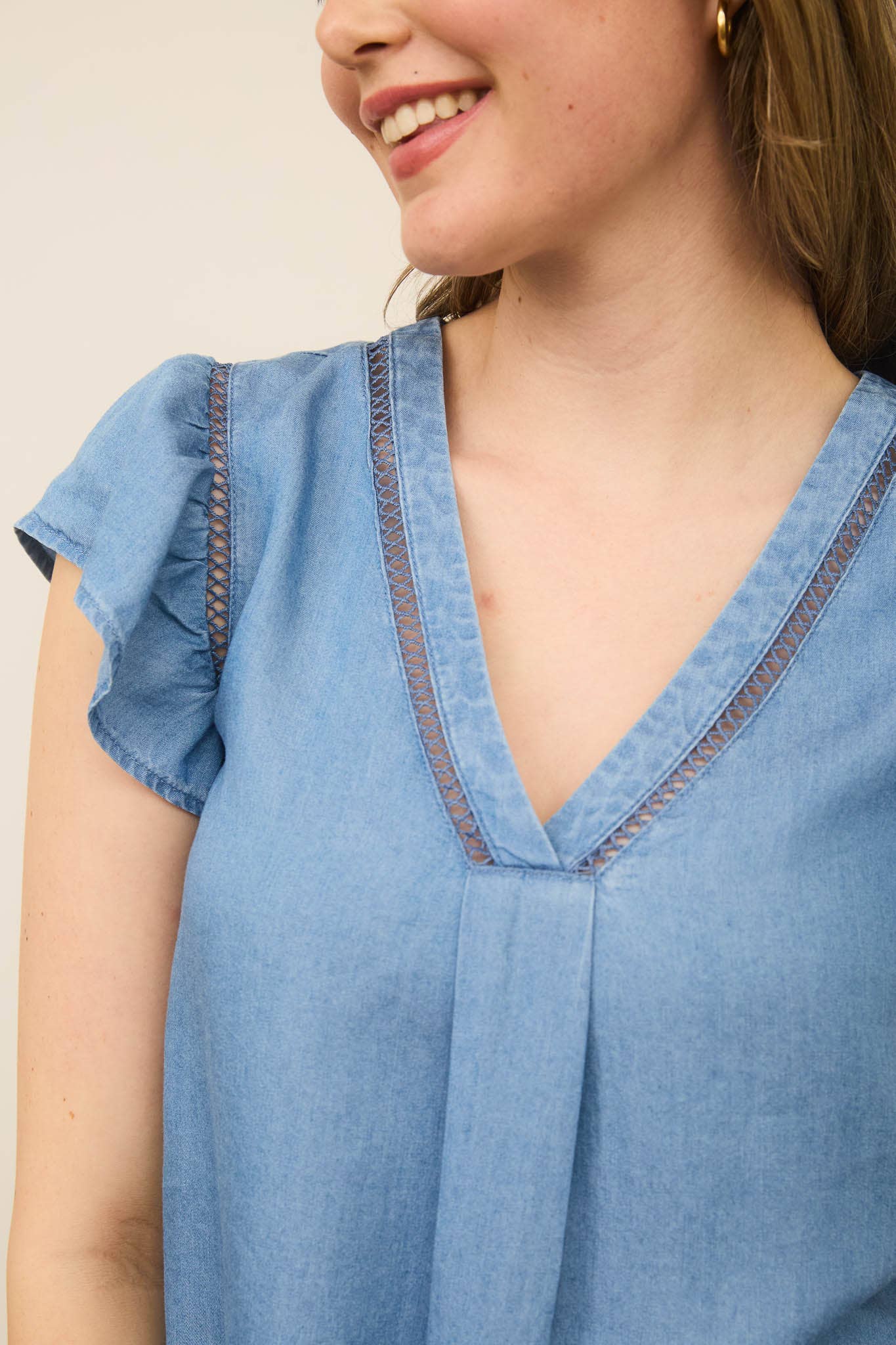 Easy Breezy Chambray Top