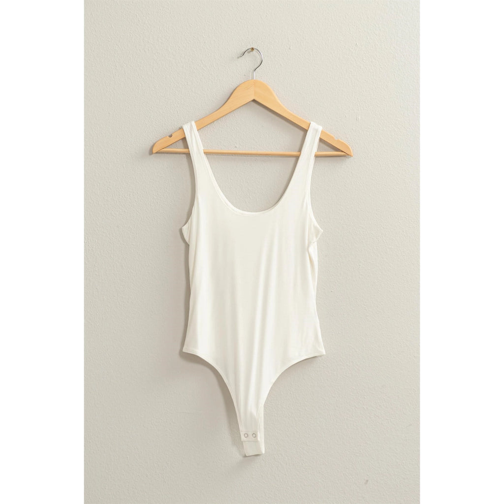 SALE:Scoop Neck Tank Bodysuit