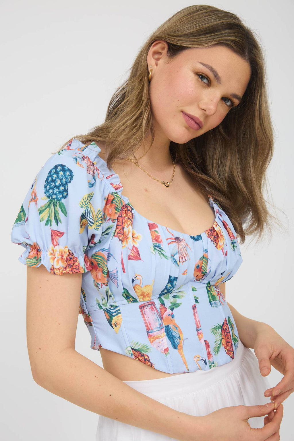 SALE: Tropic Like It’s Hot Corset Top