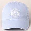 Embroidered In My Dog Mom Era Baseball Cap: Blue / ONE SIZE