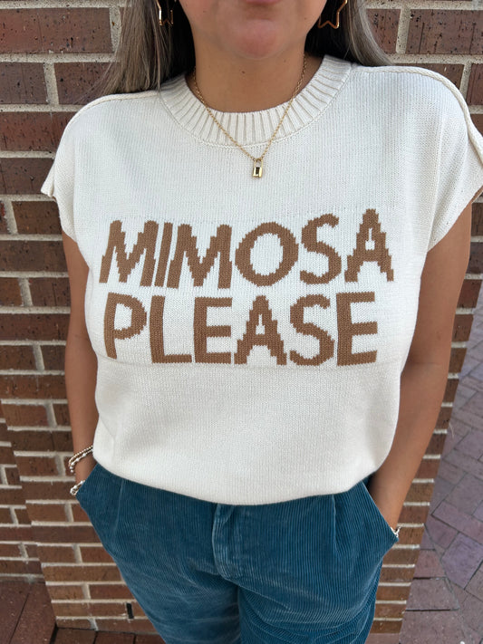 MIMOSA PLEASE PULLOVER SWEATER: IVORY