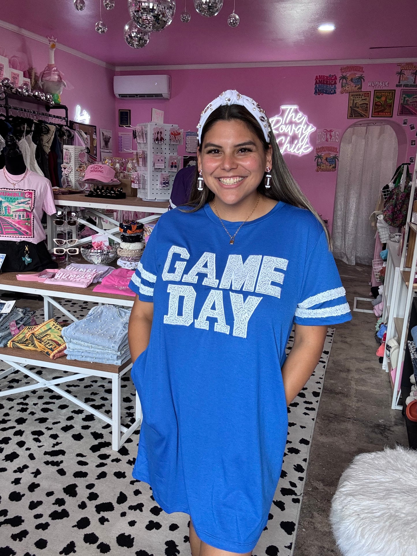 Game Day Dress: Blue
