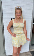 Sunny Side Smocked Skirt