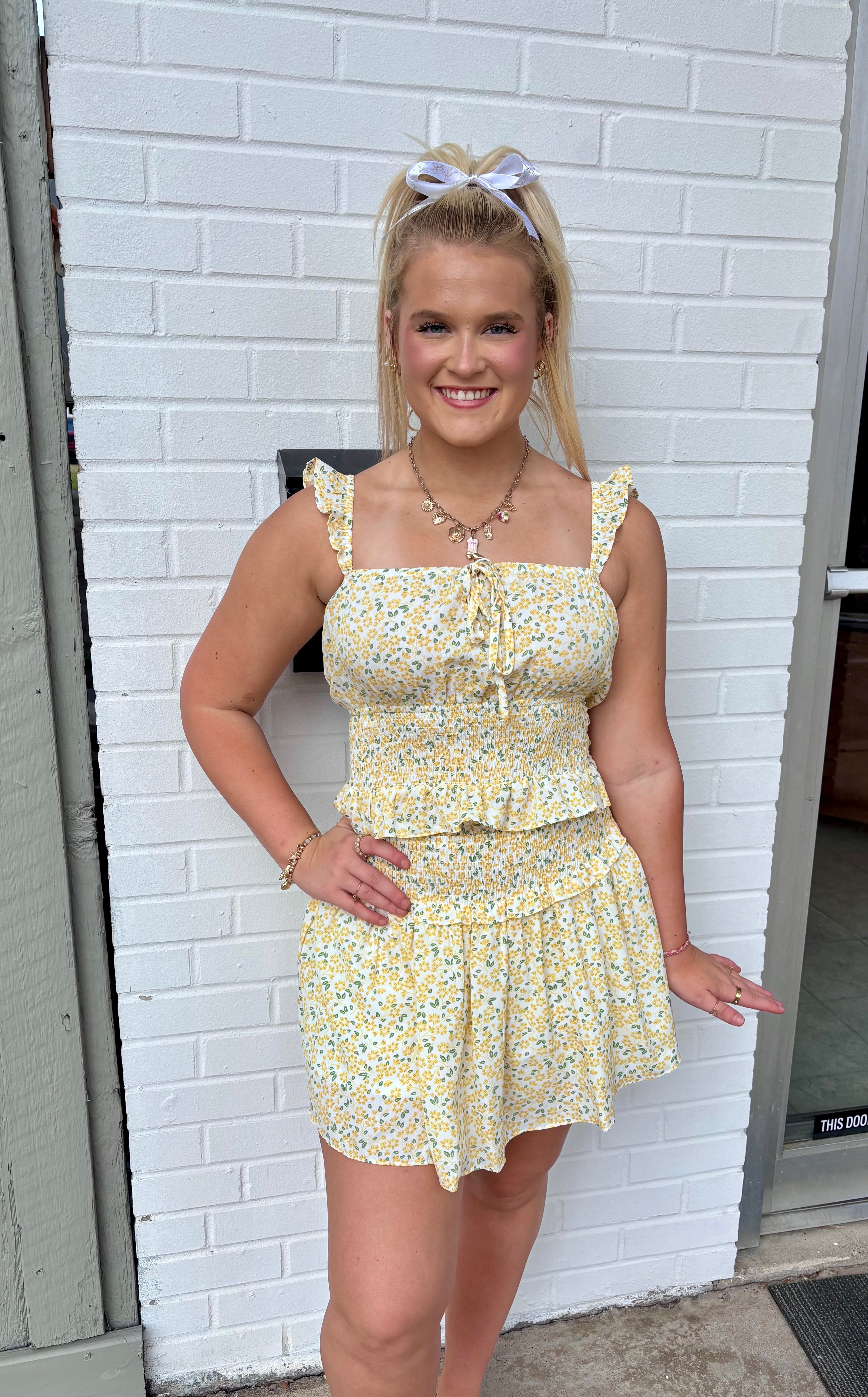 Sunny Side Smocked Top 