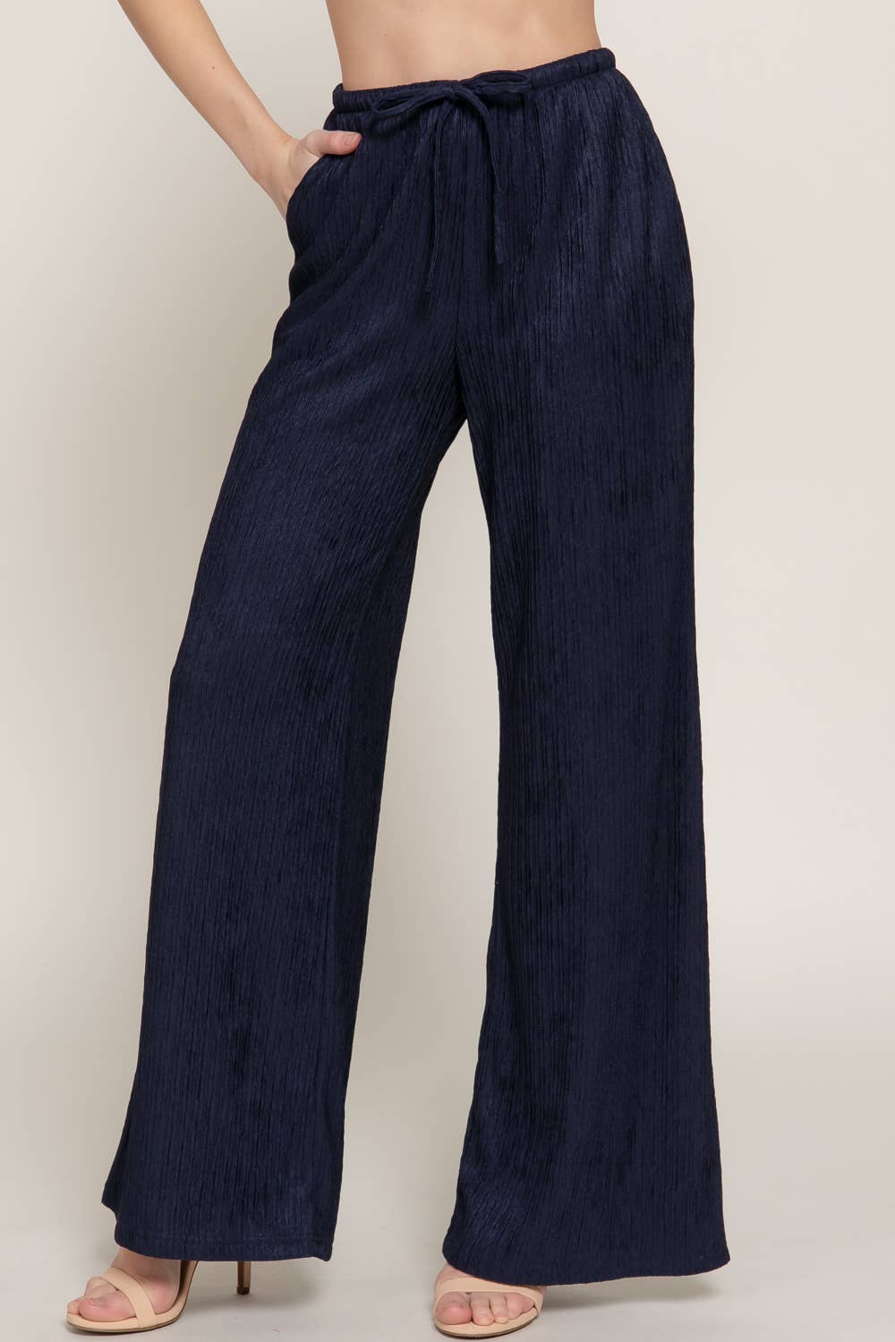 Dreamy Wide Leg Pants: Navy