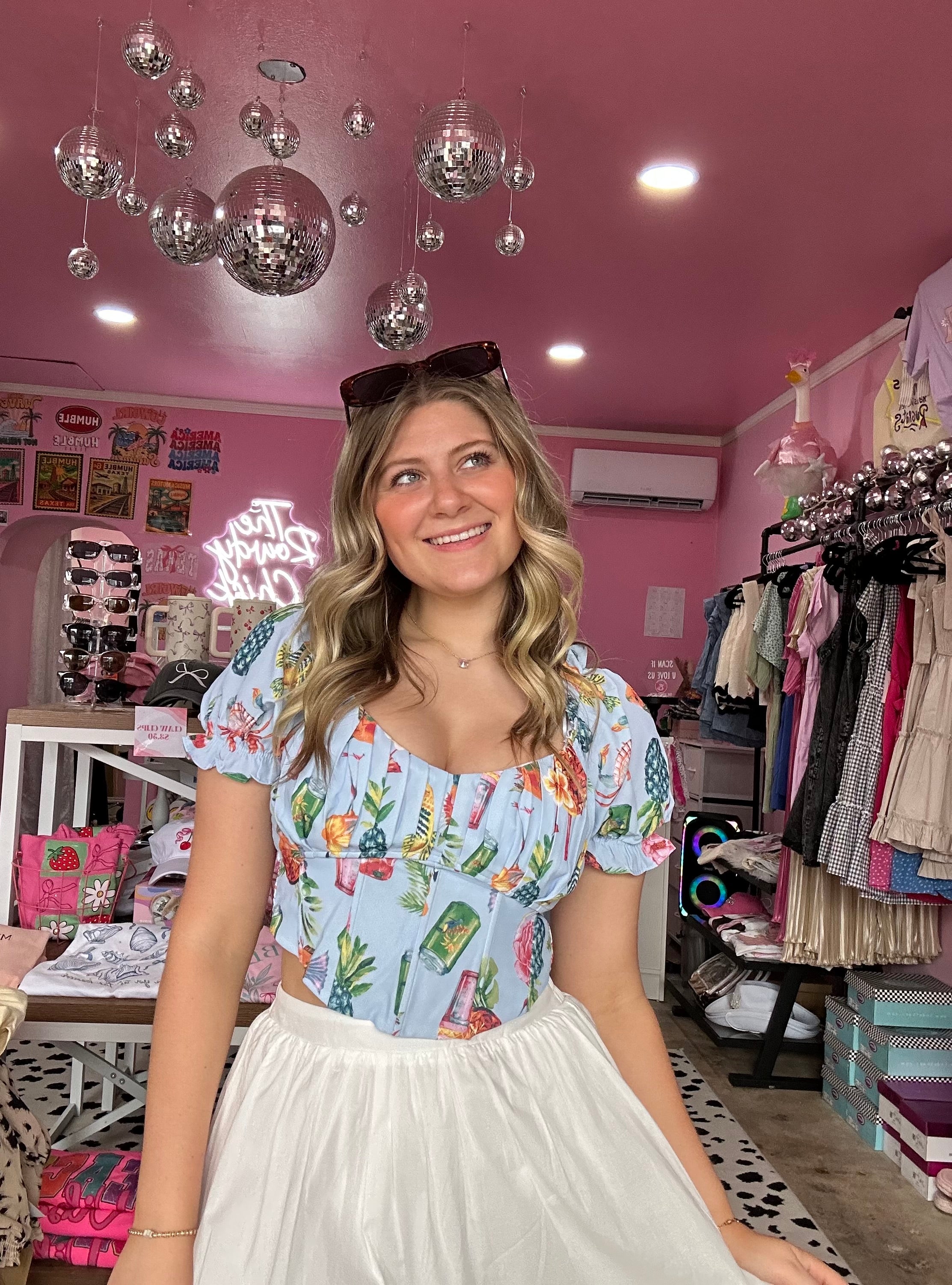 SALE: Tropic Like It’s Hot Corset Top