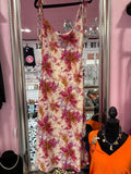 Tie strap: Pink/Purple dress