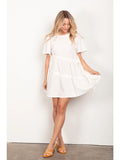 SALE: Diagonal Woven Mini Dress