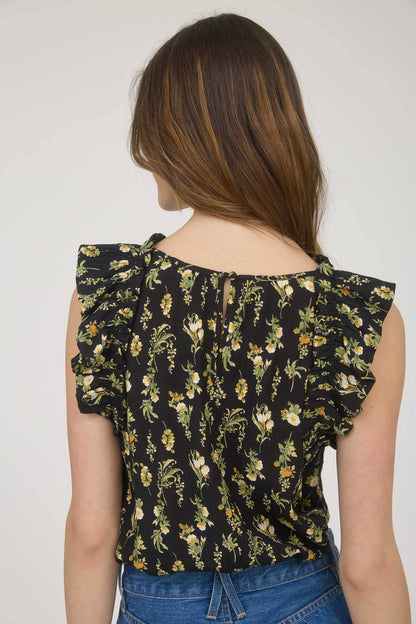 The “Wildflower Whimsy” Ruffle Top