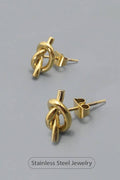 18K STAINLESS STEEL WATERPROOF TARNISH FREE KNOT: GOLD