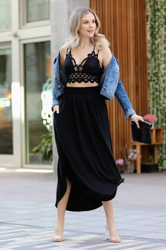 Side Slit Maxi WITH POCKETS