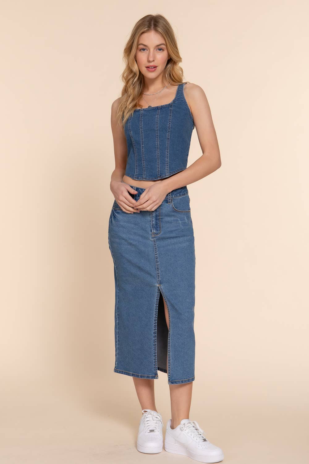 Denim Darling Corset Top