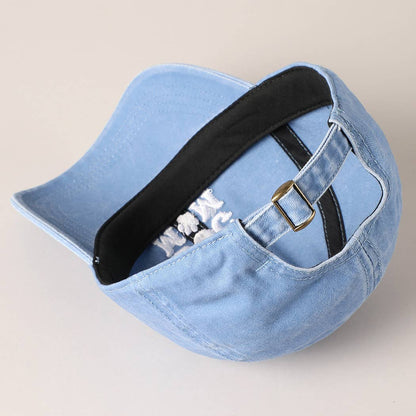 Embroidered In My Dog Mom Era Baseball Cap: Blue / ONE SIZE
