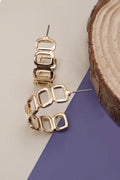 Square Link Hoop Earring