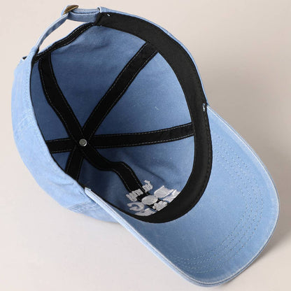 Embroidered In My Dog Mom Era Baseball Cap: Blue / ONE SIZE