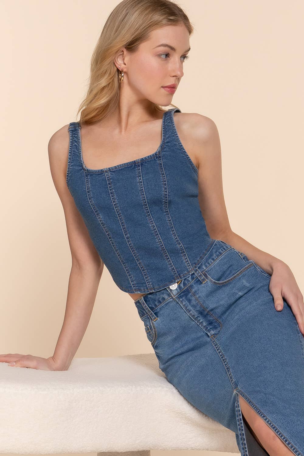 Denim Darling Corset Top