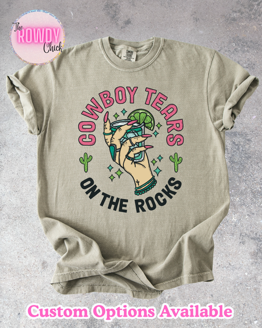 Cowboy tears Rowdy Tee