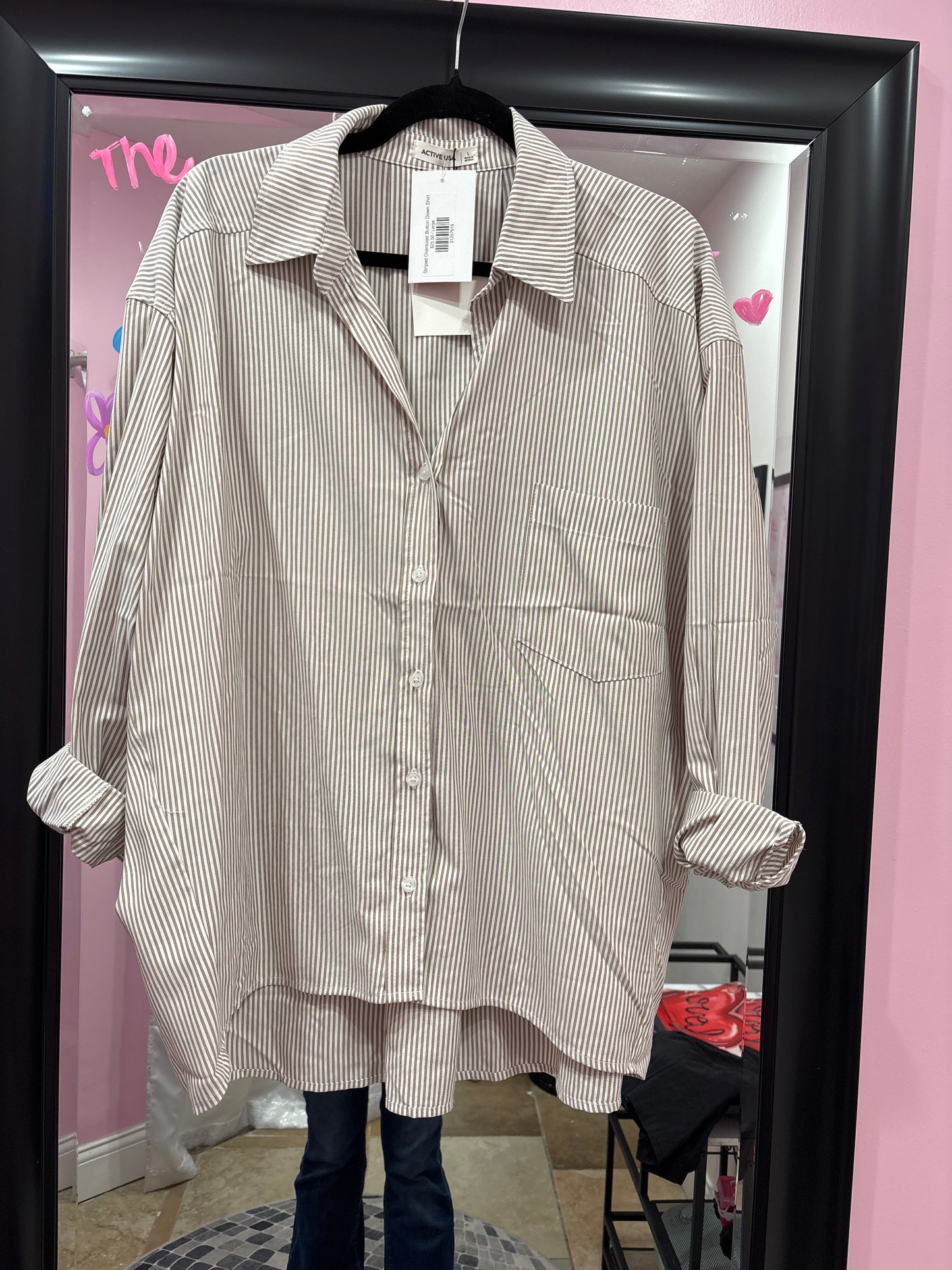 Oversized button down shirt