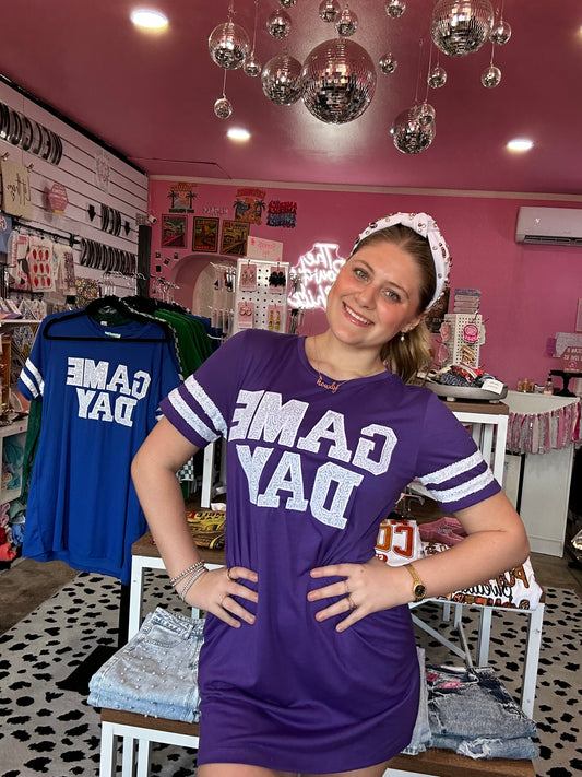 Game Day Dress: Purple
