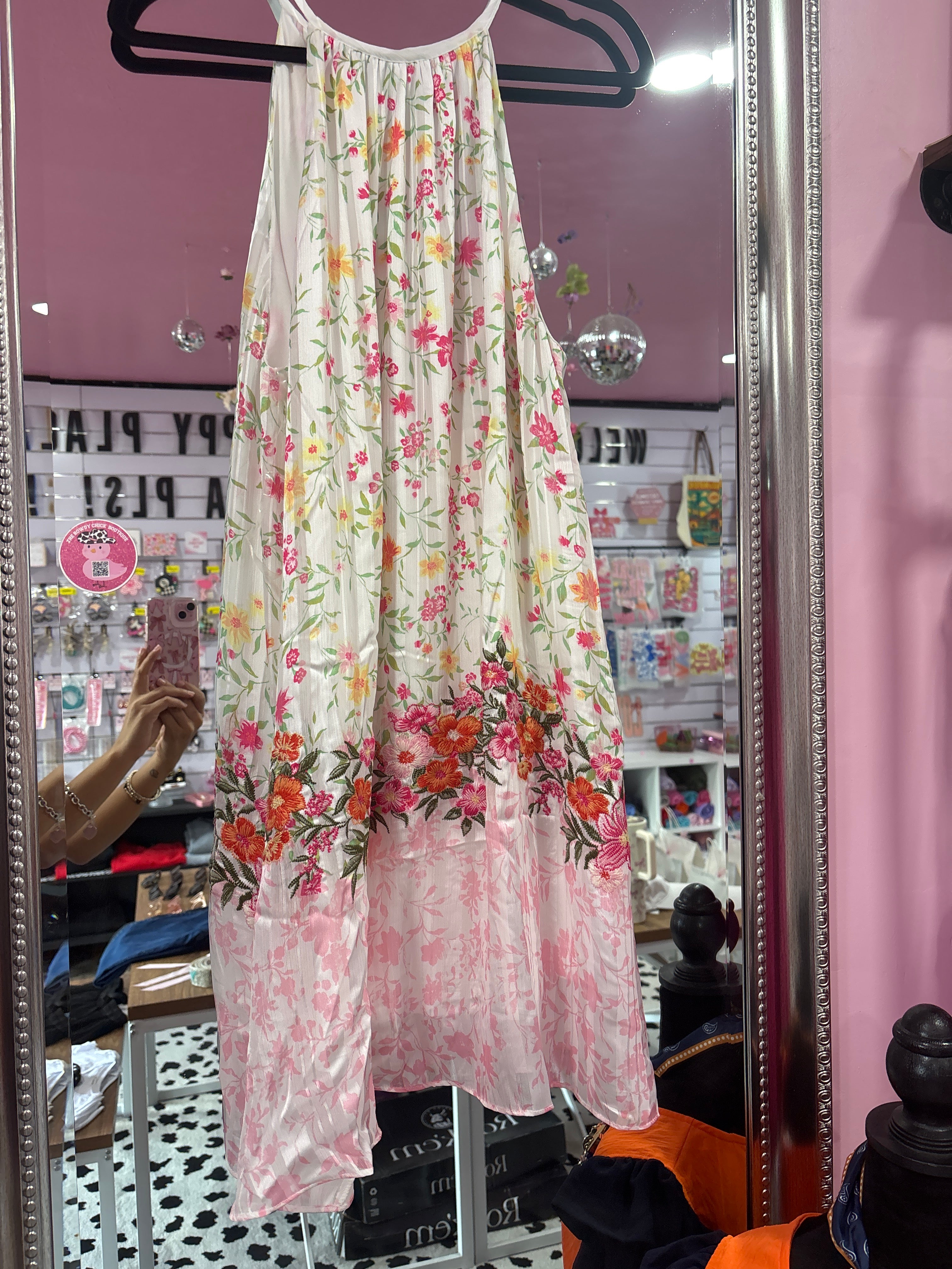 Floral Halter Dress