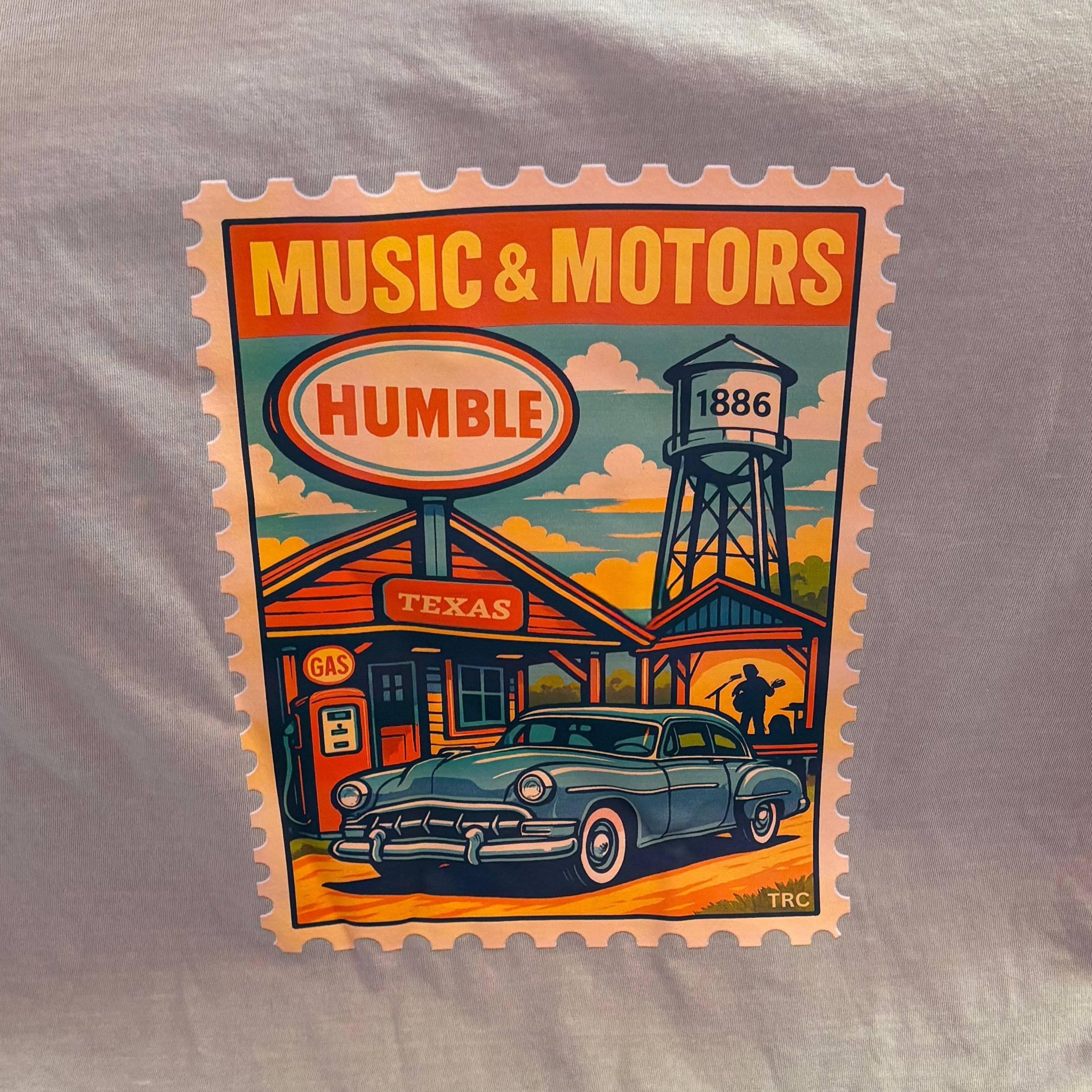 HUMTX Postage Stamp: Music & Motors