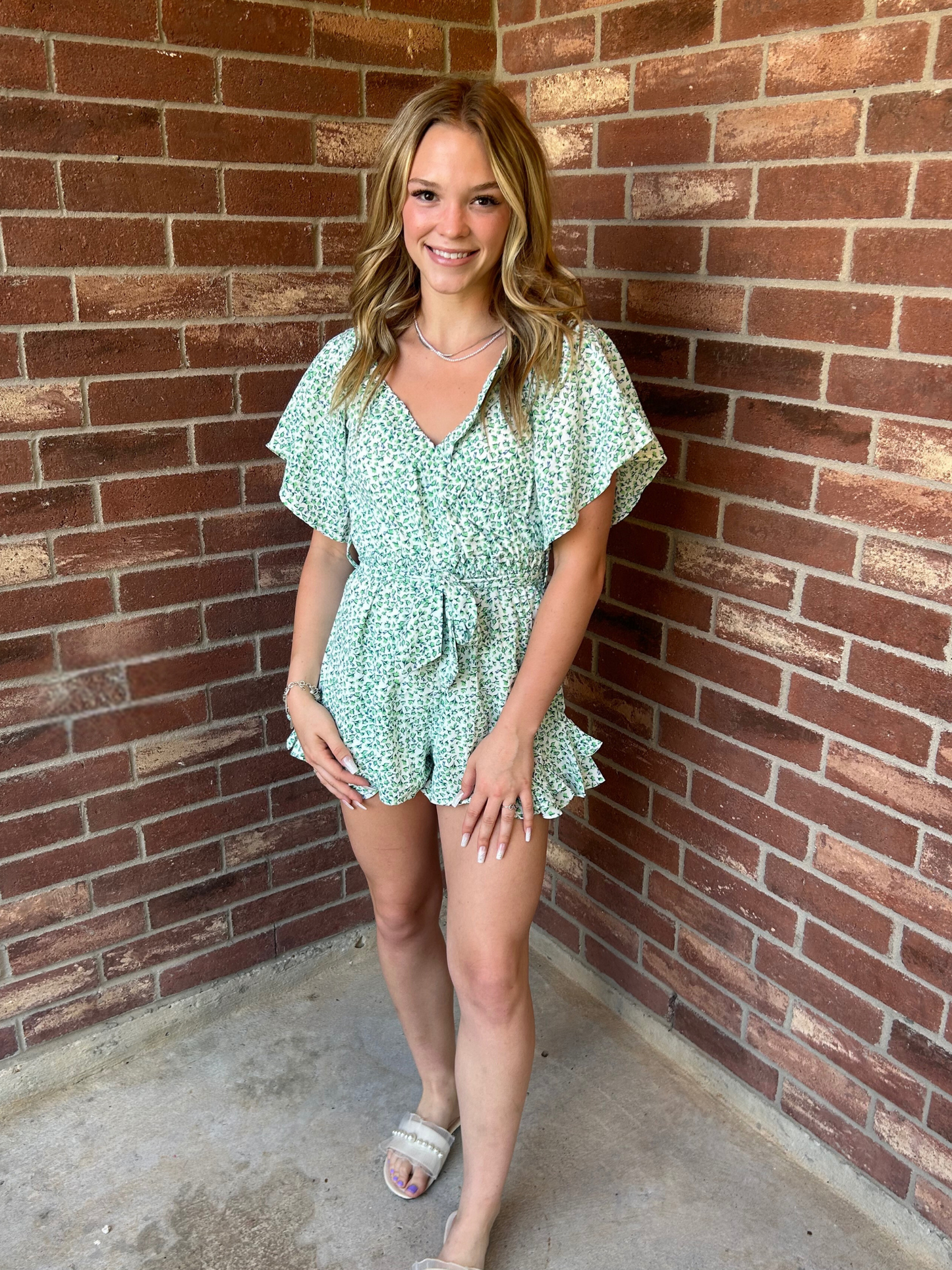 Floral Ruffle Romper