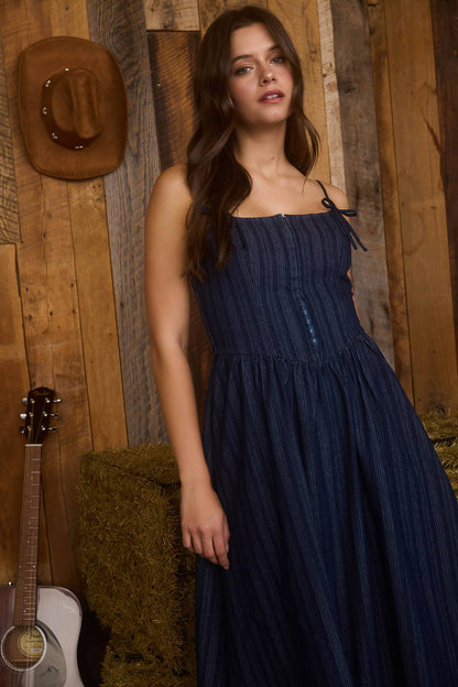 The Midnight Rodeo Maxi: DENIM