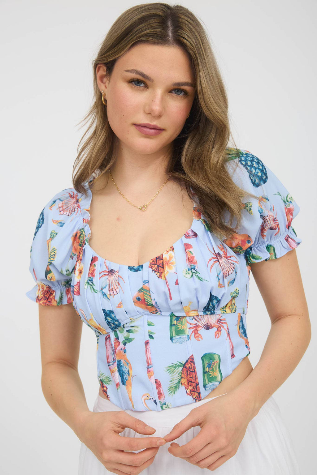 SALE: Tropic Like It’s Hot Corset Top
