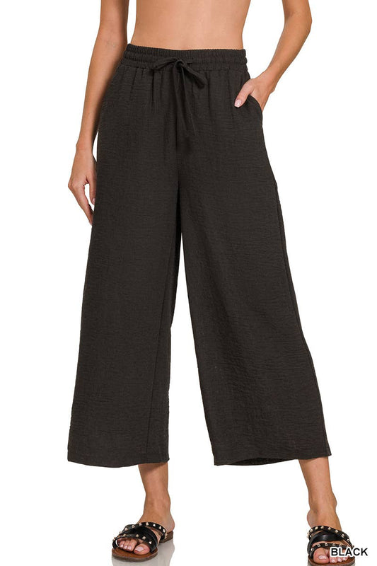 Everyday Ease Wide Leg Pants – Black