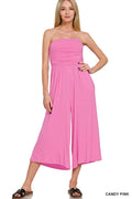 The Bubblegum Breeze Strapless Jumpsuit