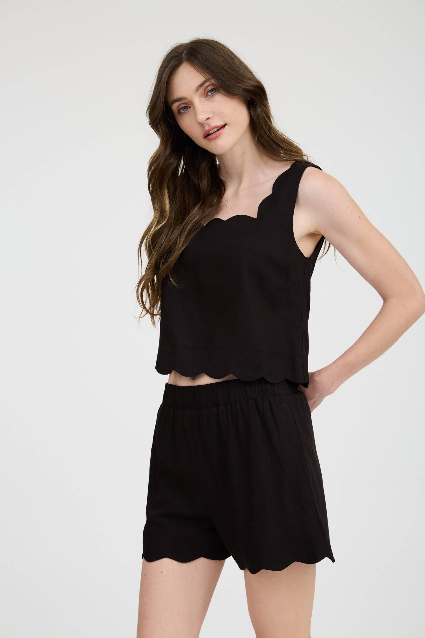 SALE: The “Chic & Scalloped” Set- Black