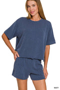 Corded Rib Set: NAVY